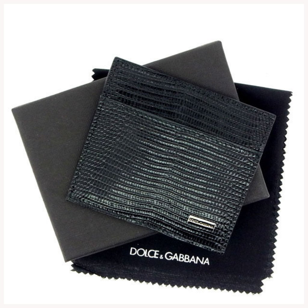 Dolce&Gabbana Card Case Black Woman Authentic Used Y197
